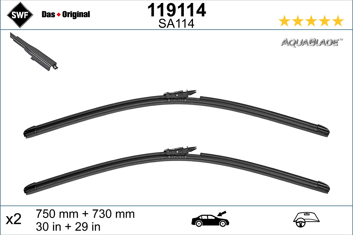 Wiper Blade - 119114 SWF